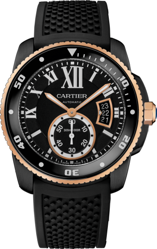 Cartier - W2CA0004  Calibre de Cartier Diver Carbon / Pink Gold