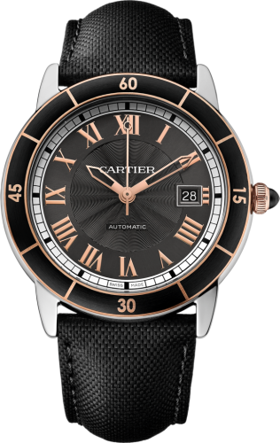 Cartier - W2RN0005  Ronde Croisière de Cartier Stainless Steel / Pink Gold /Grey