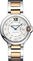 Cartier Ballon Blue de Cartier 36 Automatic Stainless Steel / Pink Gold / Champagne / Bracelet (W3BB0018)