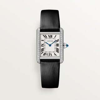 Cartier - W4TA0016  Tank Must Small Quartz Stainless Steel - Diamond / Silver