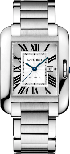 Cartier - W5310009  Tank Anglaise 29.8 Stainless Steel / Silver / Bracelet