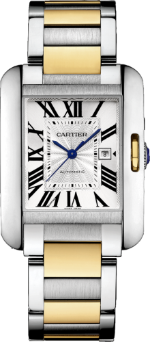 Cartier - W5310047  Tank Anglaise 29.8 Stainless Steel / Yellow Gold / Silver / Bracelet