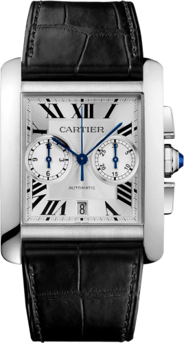 Cartier - W5330007  Tank MC 34.3 Chronograph Stainless Steel / Silver