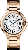 Cartier Ballon Blue de Cartier 36 Automatic Stainless Steel / Yellow Gold / Silver / Bracelet (W69004Z2)