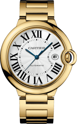 Cartier - W69005Z2  Ballon Blue de Cartier 42 Automatic Yellow Gold / Silver / Bracelet