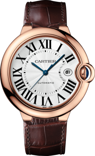 Cartier - W6900651  Ballon Blue de Cartier 42 Automatic Pink Gold / Silver