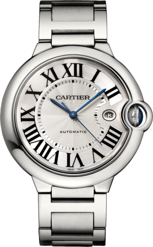 Cartier - W69012Z4  Ballon Blue de Cartier 42 Automatic Stainless Steel / Silver / Bracelet