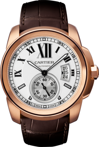 Cartier - W7100009  Calibre de Cartier 42 Pink Gold / Silver