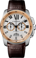 Cartier Calibre de Cartier Diver Stainless Steel / Pink Gold / Blue / Rubber (W7100043)