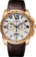 Cartier Calibre de Cartier Chronograph Stainless Steel / Black / Bracelet (W7100044)