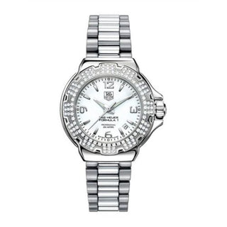 TAG Heuer - WAC1215.BA0852  Formula 1 Quartz 37 Stainless Steel / Diamond / White / Bracelet