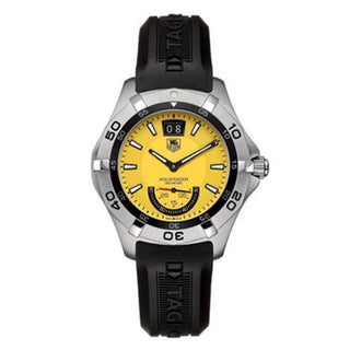 TAG Heuer - WAF1012.FT8010  Aquaracer 300M Big Date 41 Stainless Steel / Yellow / Rubber