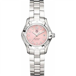 TAG Heuer - WAF141A.BA0824  Aquaracer 300M Quartz 27 Stainless Steel / Pink MOP - Diamond / Bracelet