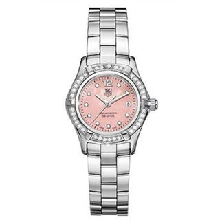 TAG Heuer - WAF141B.BA0824  Aquaracer 300M Quartz 27 Stainless Steel / Diamond / Pink MOP - Diamond / Bracelet