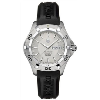 TAG Heuer - WAF2011.FT8010  Aquaracer 300M Calibre 5 Day-Date 41 Stainless Steel / Silver / Rubber