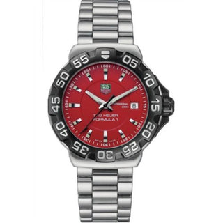 TAG Heuer - WAH1112.BA0850  Formula 1 Quartz 41 Stainless Steel / Red / Bracelet