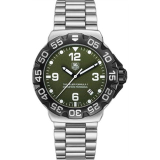 TAG Heuer - WAH1113.BA0858  Formula 1 Quartz 41 Stainless Steel / Green / Bracelet