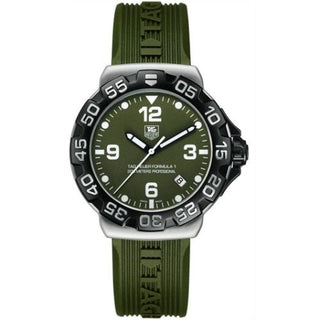 TAG Heuer - WAH1113.FT6025  Formula 1 Quartz 41 Stainless Steel / Green / Rubber