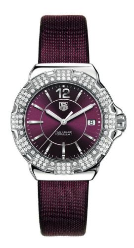 TAG Heuer - WAH121B.FC6223  Formula 1 Quartz 37 Stainless Steel / Diamond / Purple / Fabric