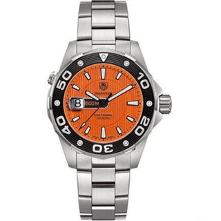 TAG Heuer - WAJ1113.BA0870  Aquaracer 500M Quartz 43 Stainless Steel / Orange / Bracelet