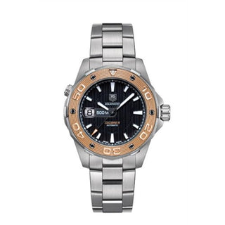 TAG Heuer - WAJ2150.BA0870  Aquaracer 500M Calibre 5 43 Stainless Steel / Rose Gold / Black / Bracelet