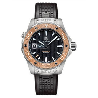 TAG Heuer - WAJ2150.FT6015  Aquaracer 500M Calibre 5 43 Stainless Steel / Rose Gold / Black / Rubber