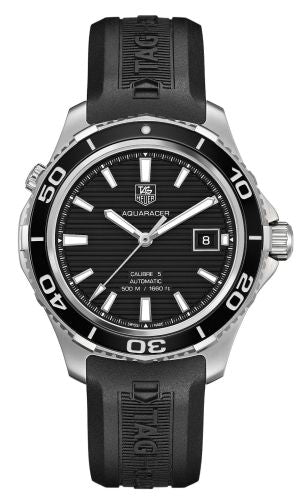 TAG Heuer - WAK2110.FT6027  Aquaracer 500M Calibre 5 41 Stainless Steel / Black / Rubber