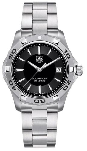 TAG Heuer - WAP1110.BA0831  Aquaracer 300M Quartz 39 Stainless Steel / Black / Bracelet