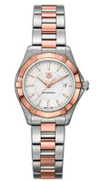 TAG Heuer Aquaracer 300M Quartz 27 Stainless Steel / Rose Gold / Diamond / Silver / Bracelet (WAP1450.BD0837)