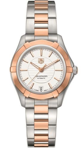 TAG Heuer - WAP2350.BD0838  Aquaracer 200M Calibre 5 34 Stainless Steel / Rose Gold / Silver / Bracelet