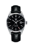 TAG Heuer Calibre 7 Twin Time Stainless Steel / Black / Bracelet (WAR2010.FC6266)