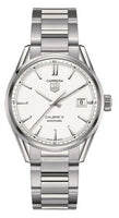 TAG Heuer Carrera Calibre 5 39 Stainless Steel / Silver / Alligator (WAR211B.BA0782)