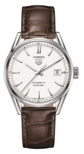 TAG Heuer - WAR211B.FC6181  Carrera Calibre 5 39 Stainless Steel / Silver / Alligator