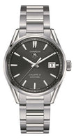 TAG Heuer Calibre 7 Twin Time Stainless Steel / Grey / Alligator (WAR211C.BA0782)