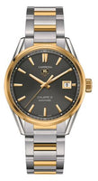 TAG Heuer Carrera Calibre 5 39 Stainless Steel / Yellow Gold / Champagne / Bracelet (WAR215C.BD0783)