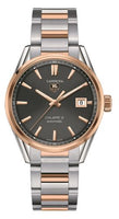 TAG Heuer Carrera Calibre 5 39 Stainless Steel / Yellow Gold / Grey / Bracelet (WAR215E.BD0784)