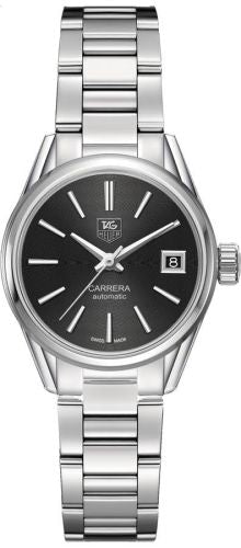 TAG Heuer - WAR2410.BA0776  Carrera Calibre 9 28 Stainless Steel / Black / Bracelet