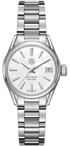 TAG Heuer - WAR2411.BA0776  Carrera Calibre 9 28 Stainless Steel / MOP / Bracelet