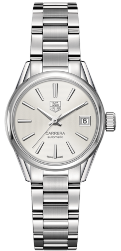 TAG Heuer - WAR2416.BA0776  Carrera Calibre 9 28 Stainless Steel / Silver / Bracelet