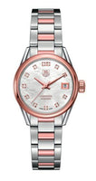 TAG Heuer Carrera Calibre 9 28 Stainless Steel / MOP - Diamond / Bracelet (WAR2452.BD0772)