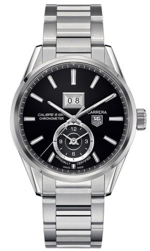 TAG Heuer - WAR5010.BA0723  Carrera Calibre 8 41 Stainless Steel / Black / Bracelet