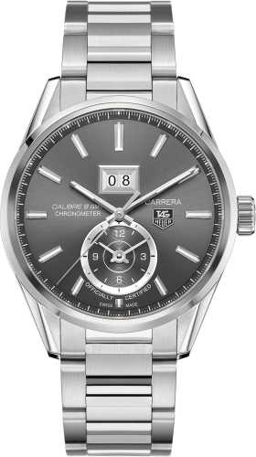 TAG Heuer - WAR5012.BA0723  Carrera Calibre 8 41 Stainless Steel / Grey / Bracelet