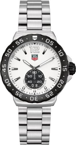 TAG Heuer - WAU1111.BA0858  Formula 1 Big Date 42 Stainless Steel / White / Bracelet