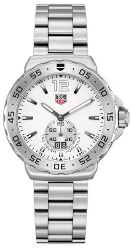 TAG Heuer - WAU1113.BA0858  Formula 1 Big Date 42 Stainless Steel / White / Bracelet