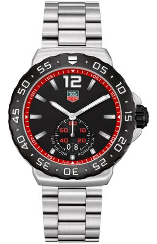 TAG Heuer - WAU1114.BA0858  Formula 1 Big Date 42 Stainless Steel / Black / Bracelet