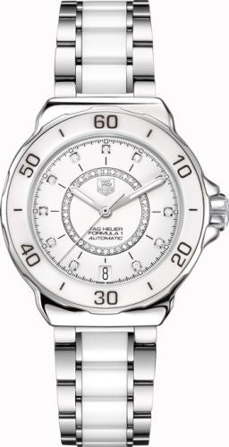 TAG Heuer - WAU2211.BA0861  Formula 1 Calibre 5 37 Stainless Steel / White - Diamond / Bracelet