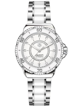 TAG Heuer - WAU2213.BA0861  Formula 1 Calibre 5 37 Stainless Steel / Diamond / White - Diamond / Bracelet