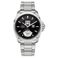 TAG Heuer Grand Carrera Calibre 8 RS Grande Date GMT Stainless Steel / Brown / Alligator (WAV5111.BA0901)