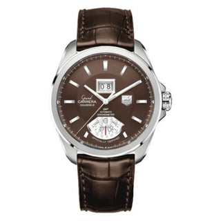 TAG Heuer - WAV5113.FC6231  Grand Carrera Calibre 8 RS Grande Date GMT Stainless Steel / Brown / Alligator