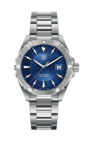 TAG Heuer - WAY1112.BA0910  Aquaracer 300M Quartz 40.5 Stainless Steel / Blue / Bracelet